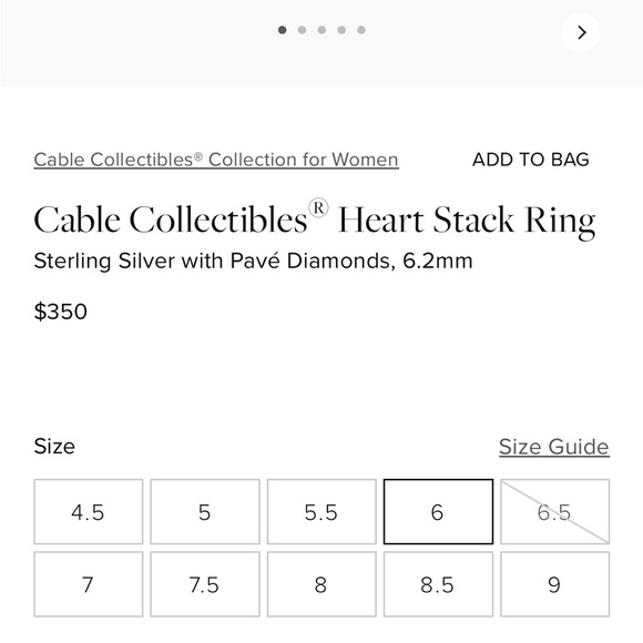 David Yurman Heart Diamond Ring - Picture 3 of 5